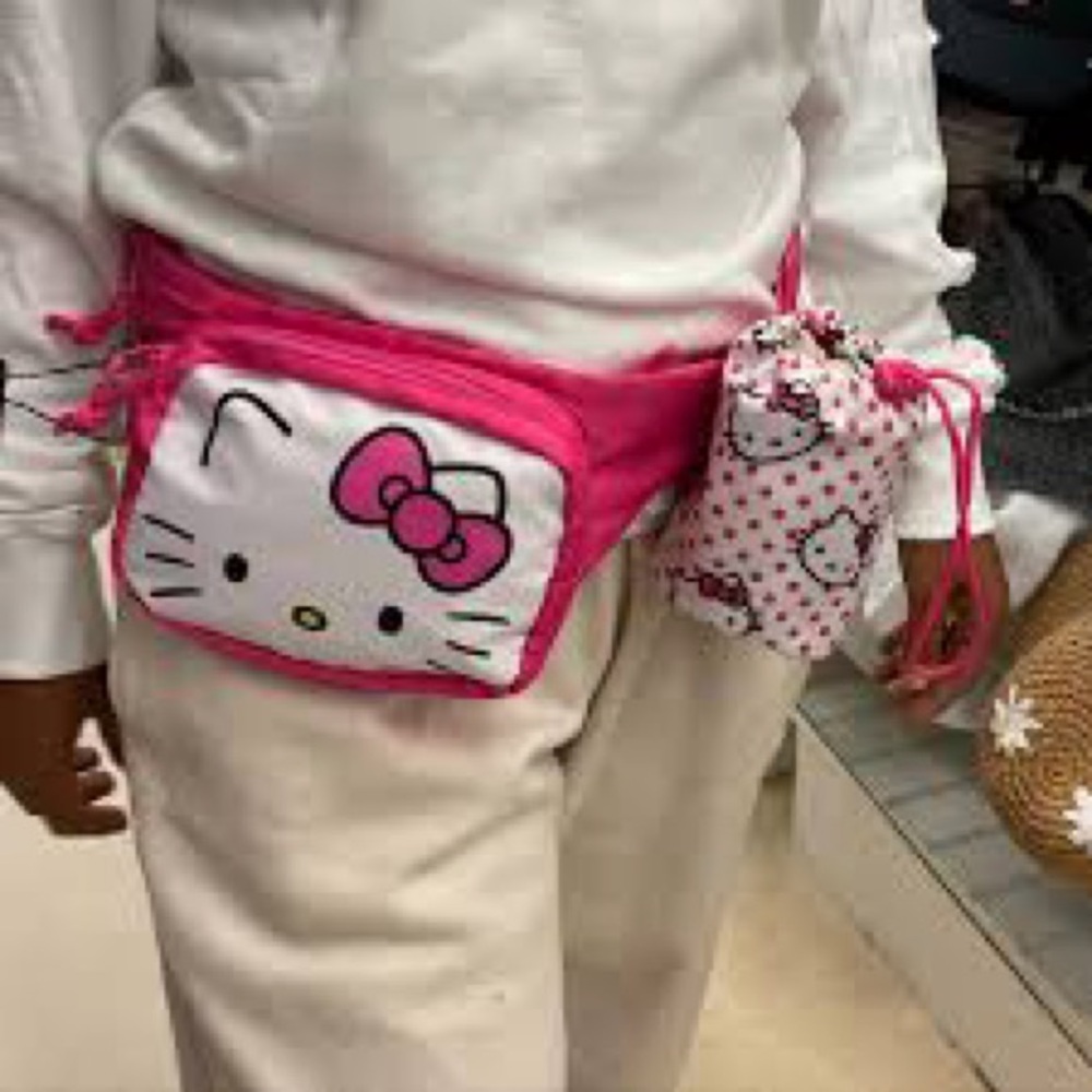 Hello Kitty Pink Kids Waist Bag Set